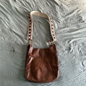 Brown Leather Crossbody Bag